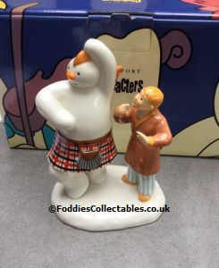 Coalport Snowman Highland Jig quality figurine